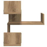 Wall Corner Shelves 2 pcs Artisan Oak 40x40x49.5 cm Engineered Wood