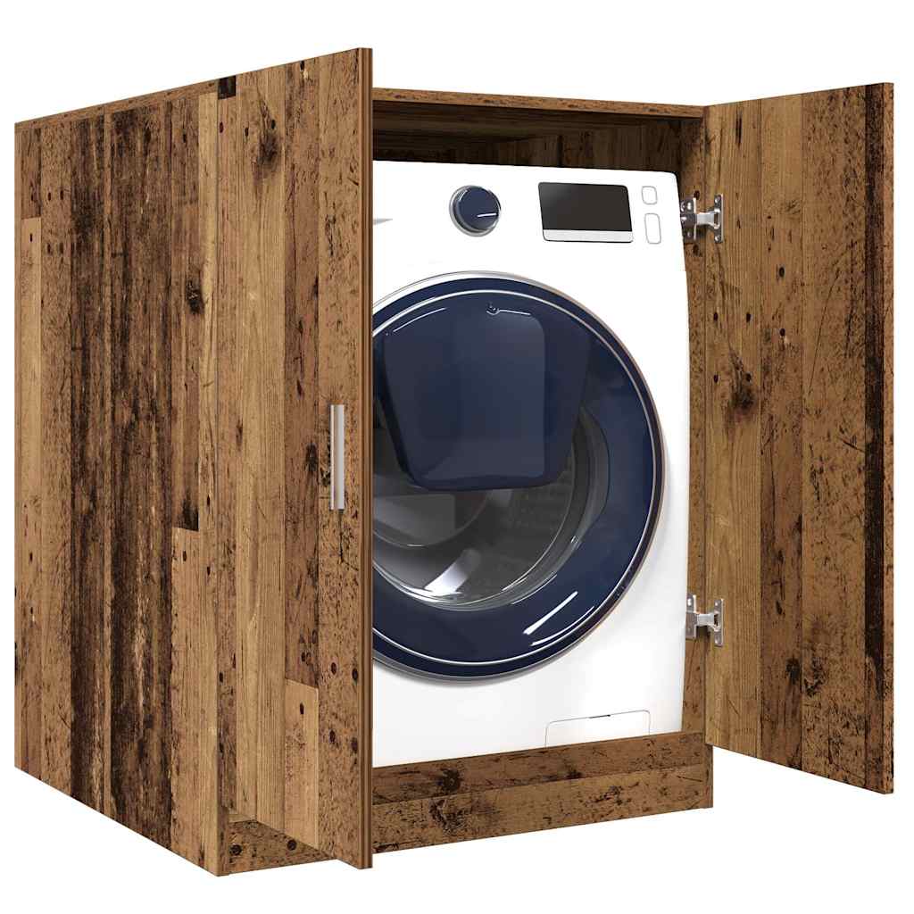 Washing Machine Cabinet Old Wood 70.5x71.5x91.5 cm