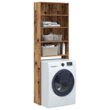 Washing Machine Cabinet Old Wood 64x24x190 cm