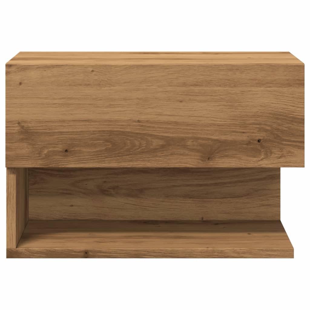 Wall-mounted Bedside Cabinets 2 pcs Artisian Oak