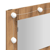 Mirror Cabinet with LED Artisan Oak 90x31.5x62 cm