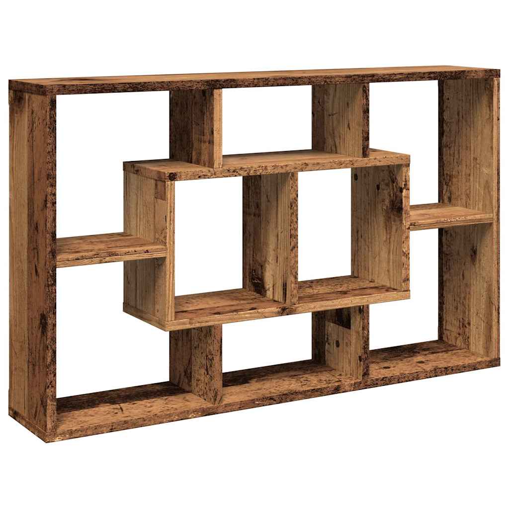 Wall Shelf Old Wood 85x16x52.5 cm Engineered Wood