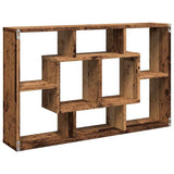 Wall Shelf Old Wood 85x16x52.5 cm Engineered Wood