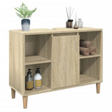 Bathroom Cabinet Sonoma Oak 80x33x60 cm Engineered Wood