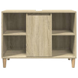 Bathroom Cabinet Sonoma Oak 80x33x60 cm Engineered Wood