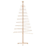 Wooden Christmas Tree for Decoration 210 cm Solid Wood Pine