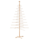 Wooden Christmas Tree for Decoration 210 cm Solid Wood Pine