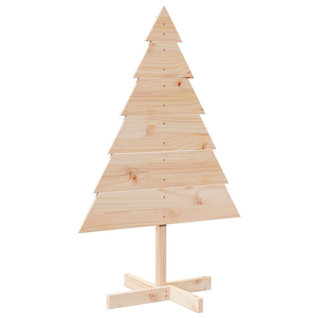 Wooden Christmas Tree for Decoration 110 cm Solid Wood