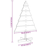 Wooden Christmas Tree for Decoration 110 cm Solid Wood