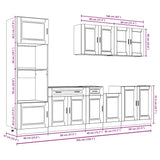 7 Piece Kitchen Cabinet Set Kalmar Sonoma Oak Engineered Wood