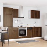 7 Piece Kitchen Cabinet Set Kalmar Brown Oak Engineered Wood