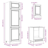 7 Piece Kitchen Cabinet Set Kalmar Sonoma Oak Engineered Wood