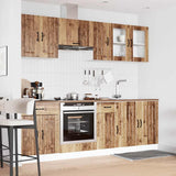 8 Piece Kitchen Cabinet Set Kalmar Old Wood Engineered Wood