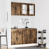 4 Piece Kitchen Cabinet Set Kalmar Smoked Oak Engineered Wood