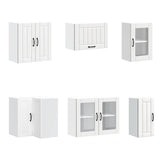 11 Piece Kitchen Cabinet Set Lucca White Engineered Wood