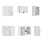 11 Piece Kitchen Cabinet Set Lucca Gloss White Engineered Wood