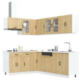 11 Piece Kitchen Cabinet Set Lucca Sonoma Oak Engineered Wood