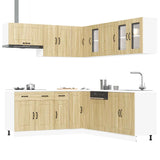 11 Piece Kitchen Cabinet Set Kalmar Sonoma Oak Engineered Wood