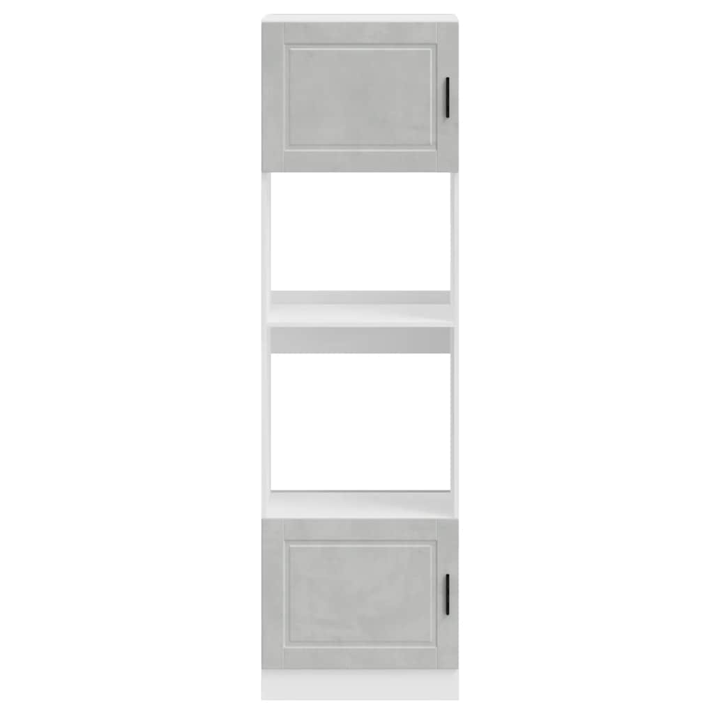 Oven Cabinets 2 pcs Porto Concrete Grey Engineered Wood