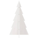 Wooden Christmas Tree for Decoration White 80 cm Solid Wood Pine