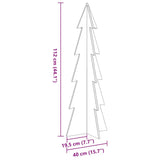 Wooden Christmas Tree for Decoration White 112 cm Solid Wood Pine