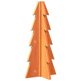 Wooden Christmas Tree for Decoration Wax Brown 49 cm Solid Wood Pine