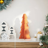 Wooden Christmas Tree for Decoration Wax Brown 49 cm Solid Wood Pine