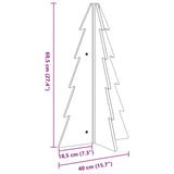 Wooden Christmas Tree for Decoration 69.5 cm Solid Wood Pine