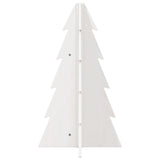 Wooden Christmas Tree for Decoration White 69.5 cm Solid Wood Pine