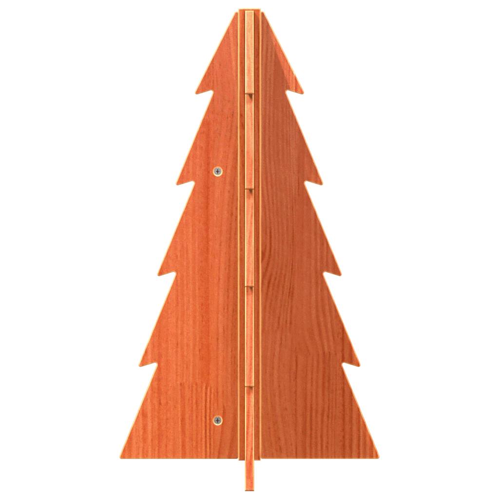 Wooden Christmas Tree for Decoration Wax Brown 69.5 cm Solid Wood Pine