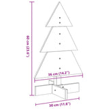 Wooden Christmas Tree for Decoration 60 cm Solid Wood Pine