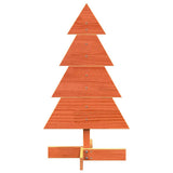 Wooden Christmas Tree for Decoration Wax Brown 80 cm Solid Wood Pine