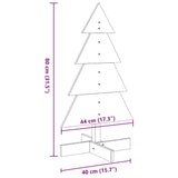 Wooden Christmas Tree for Decoration Wax Brown 80 cm Solid Wood Pine