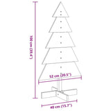 Wooden Christmas Tree for Decoration White 100 cm Solid Wood Pine