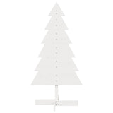 Wooden Christmas Tree for Decoration White 120 cm Solid Wood Pine