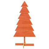 Wooden Christmas Tree for Decoration Wax Brown 120 cm Solid Wood Pine