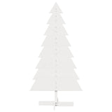 Wooden Christmas Tree for Decoration White 150 cm Solid Wood Pine