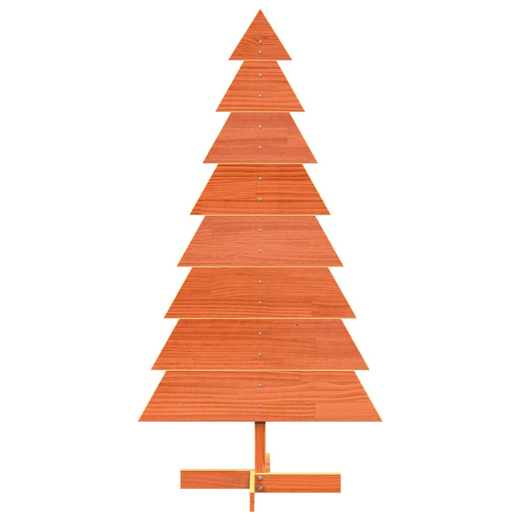 Wooden Christmas Tree for Decoration Wax Brown 150 cm Solid Wood Pine