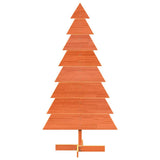 Wooden Christmas Tree for Decoration Wax Brown 150 cm Solid Wood Pine