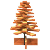 Wooden Christmas Tree for Decoration Wax Brown 60 cm Solid Wood Pine