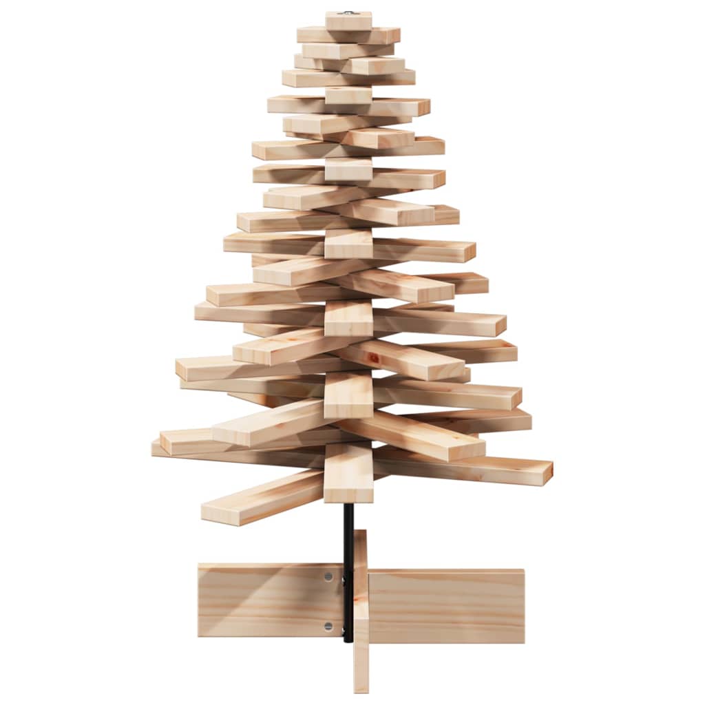 Wooden Christmas Tree for Decoration 80 cm Solid Wood Pine