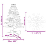 Wooden Christmas Tree for Decoration 80 cm Solid Wood Pine