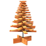 Wooden Christmas Tree for Decoration Wax Brown 80 cm Solid Wood Pine