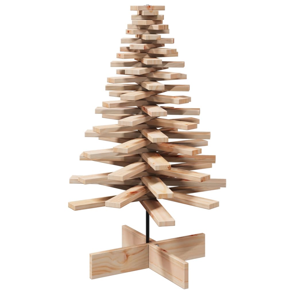 Wooden Christmas Tree for Decoration 100 cm Solid Wood Pine