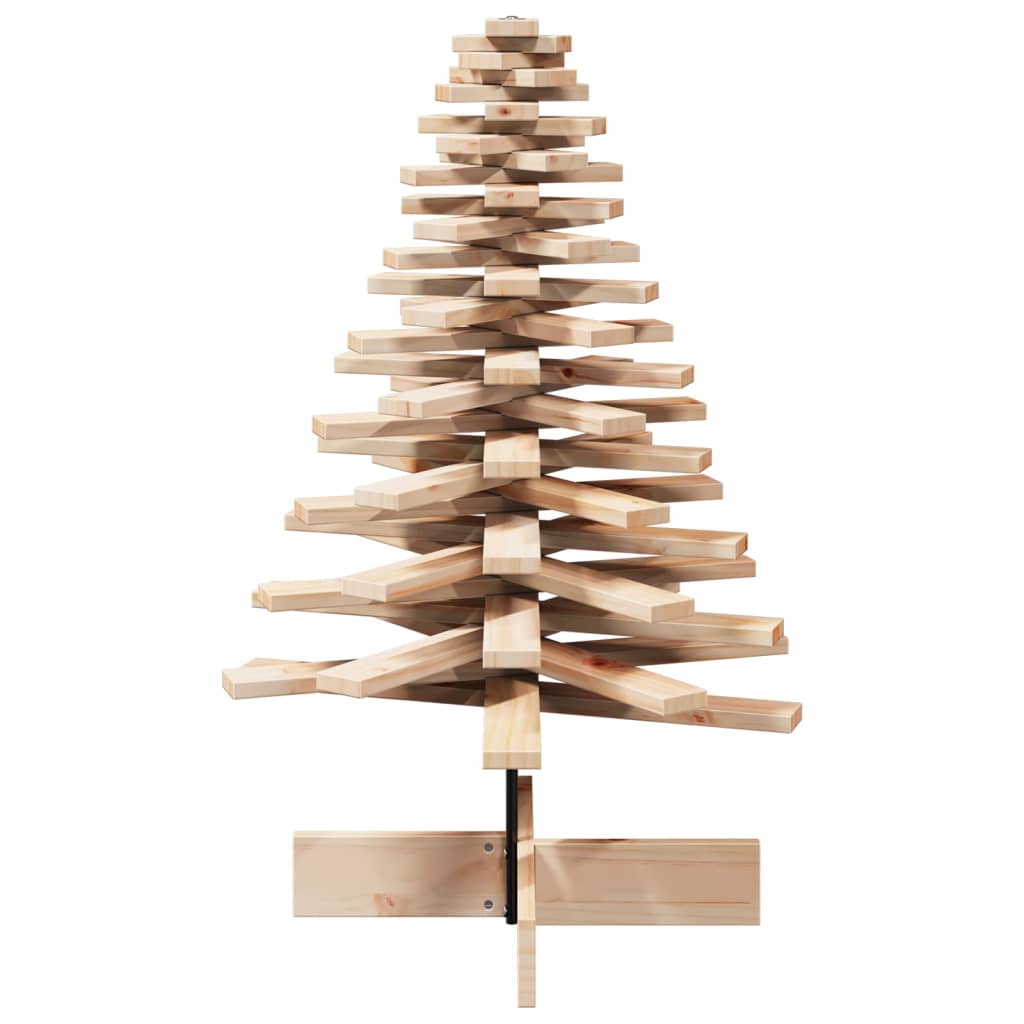 Wooden Christmas Tree for Decoration 100 cm Solid Wood Pine