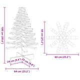 Wooden Christmas Tree for Decoration 100 cm Solid Wood Pine