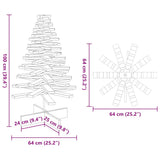 Wooden Christmas Tree for Decoration White 100 cm Solid Wood Pine