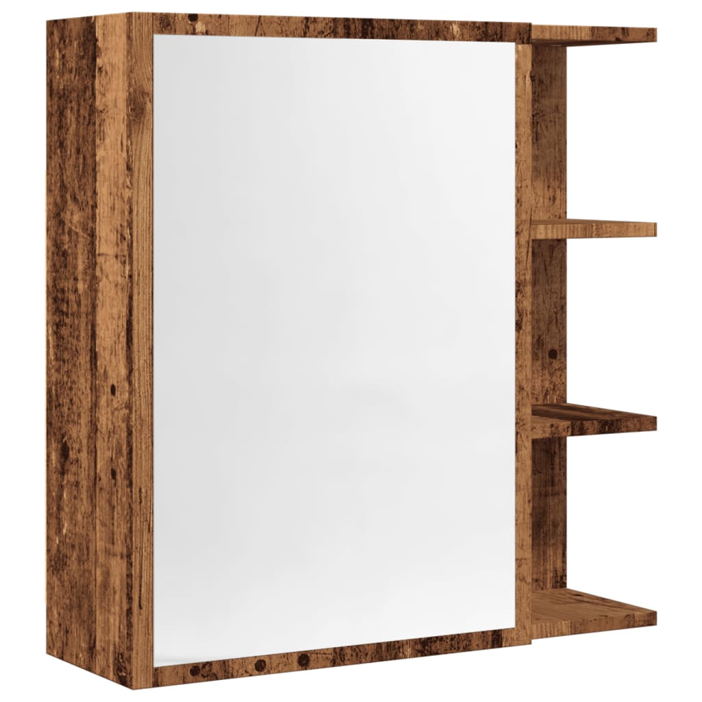 Bathroom Mirror Cabinet Old Wood 62.5x20.5x64 cm Engineered Wood