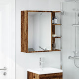 Bathroom Mirror Cabinet Old Wood 62.5x20.5x64 cm Engineered Wood