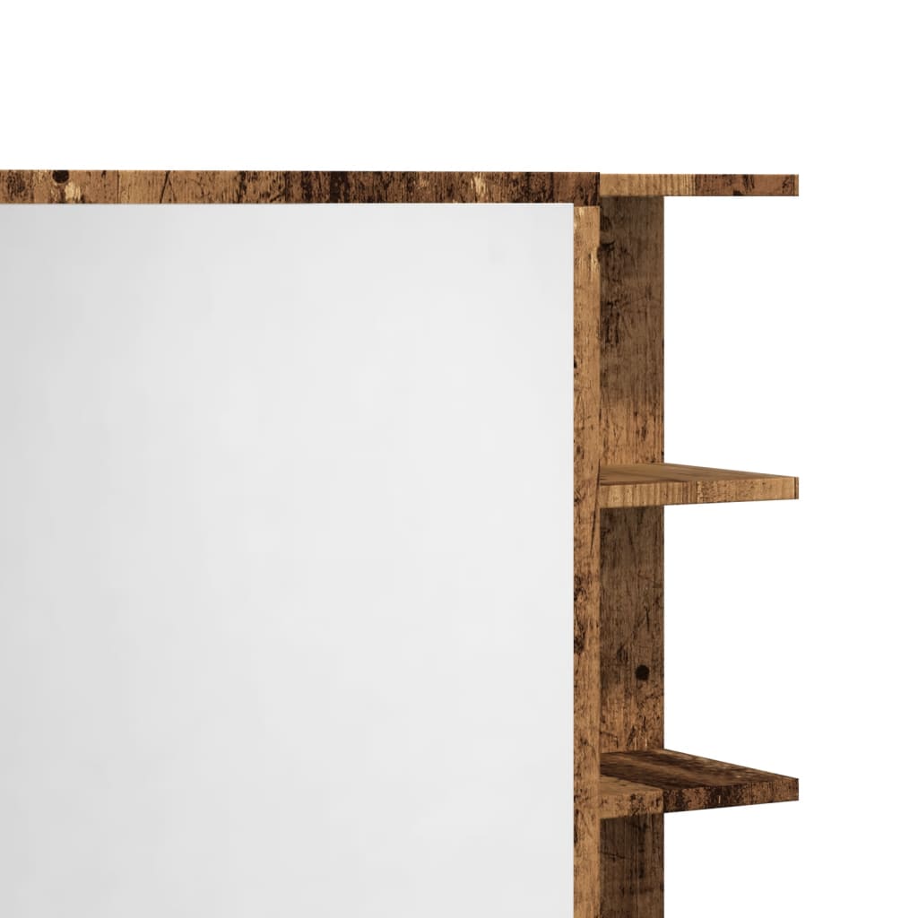 Bathroom Mirror Cabinet Old Wood 62.5x20.5x64 cm Engineered Wood